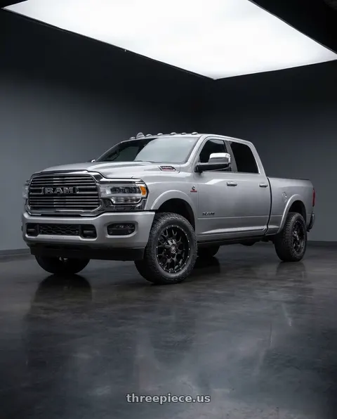 2026 Ram 2500 with MAYHEM WARRIOR 8015 MATTE BLACK 17x9 -165 .1 -12mm 130.8mm wheels