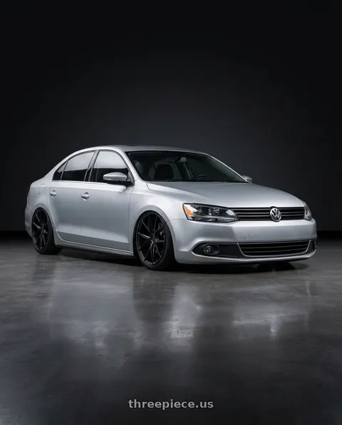 2016 Volkswagen Jetta with Niche 1PC M117 MISANO 5X112 18X9.5 +48 MATTE BLACK wheels