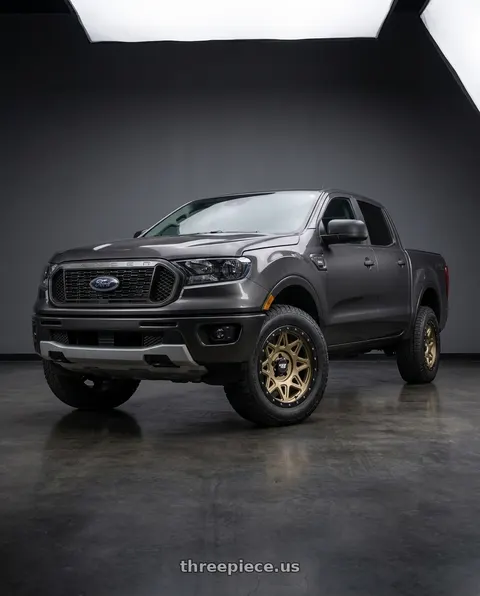 2021 Ford Ranger XL with Dirty Life Theory 9305 6x139.7 17x9-12 Matte Gold W/Matte Black Lip wheels