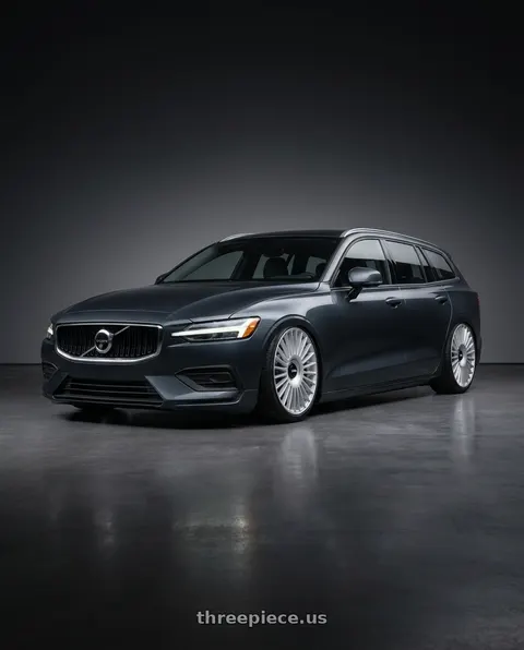 2019 Volvo V60 with Rotiform RC202 GRZ 5X112/5X120 22x10 +20 GLOSS SILVER wheels