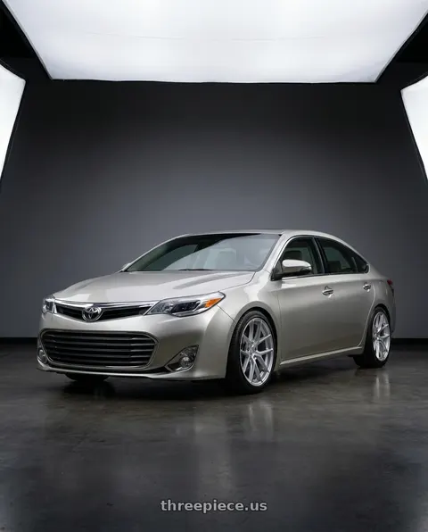 2013 Toyota Avalon with Vors TR88 5x114.3 18x8.5 +35 Silver Machined Face wheels