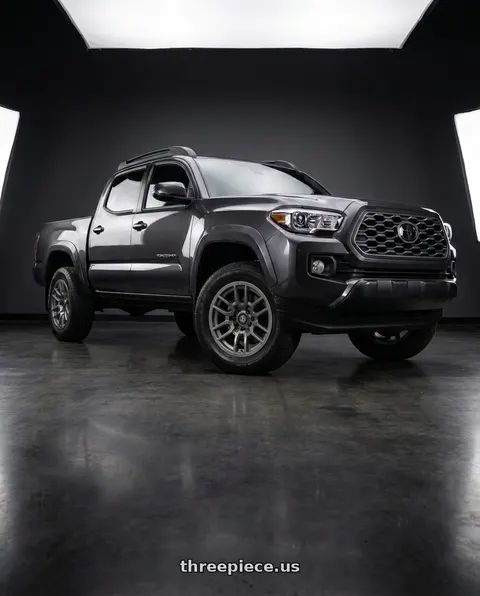 2023 Toyota Tacoma with Icon Alloys VECTOR 5 5x150 17x8.5+25 TITANIUM wheels