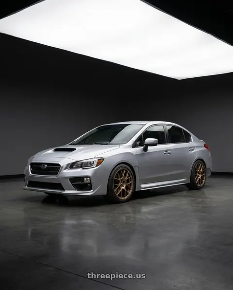 2018 Subaru WRX with Enkei Raijin 5x112 18x8+45 Bronze wheels