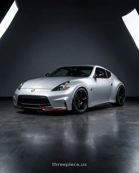2018 Nissan 370Z with Advan Racing TC4 5x120 18x9.5 +38 RACING GLOSS BLACK (NO RING) wheels