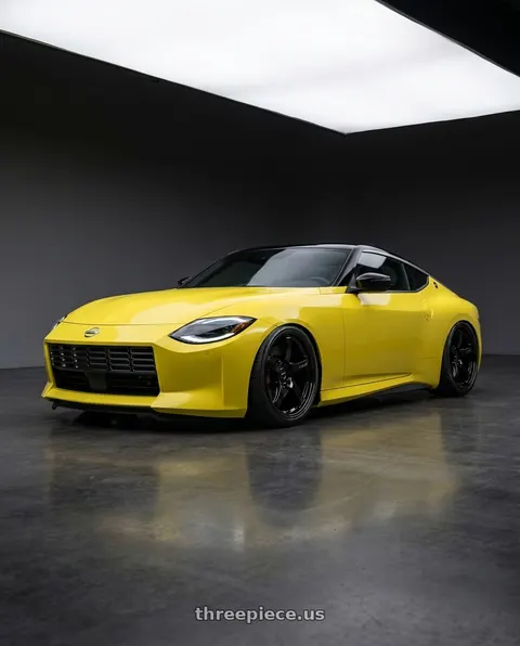 2024 Nissan Z with Gram Lights 57CR 5x114.3 19x10.5+35 Glossy Black wheels