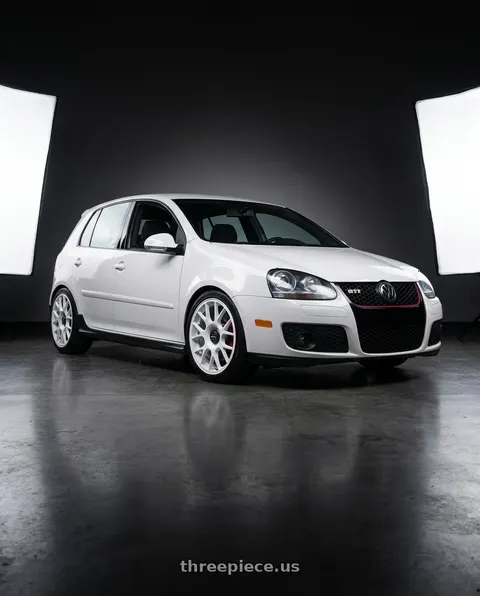 2008 Volkswagen GTI with fifteen52 APEX 5x112 / 5x120 18x8.5 +35 RALLY WHITE (GLOSS WHITE) wheels