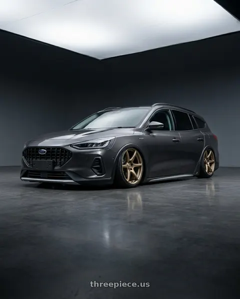 2023 Focus active wagon with Kansei K11B Tandem 5X108 18x8.5 35 Bronze wheels