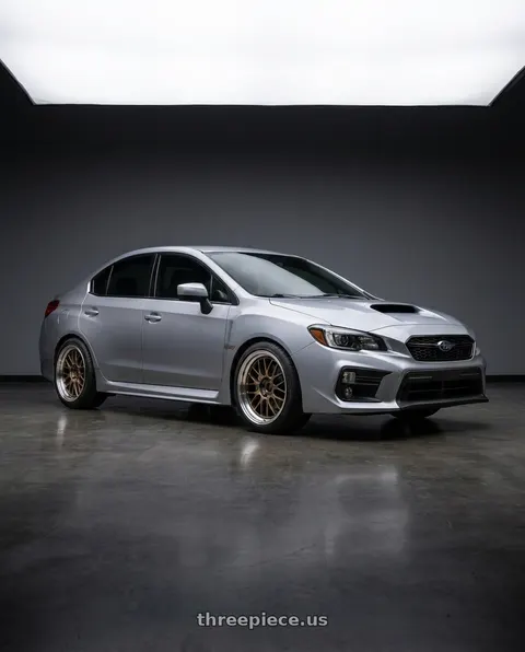 2018 Subaru WRX with Volk Racing 21A SPEC-SR 5x114.3 18x10.5 +15 SHINING BRONZE METAL / RIM DC wheels