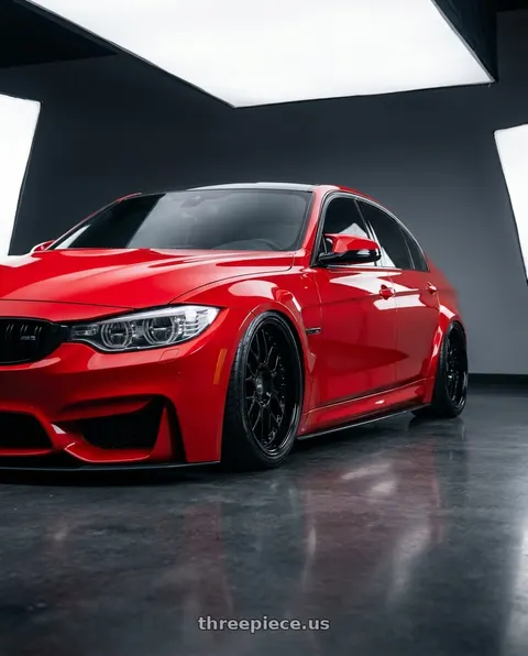 2016 BMW M3 with ESR Wheels CS18 5x120 19x9.5 +22 Gloss Black wheels