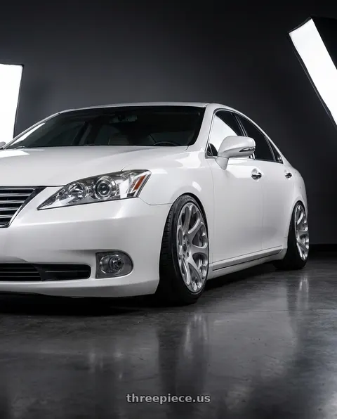 2012 Lexus ES350 with Heritage Wheel Kokoro Monoc 5X114.3 18x8.5+35 Silver wheels