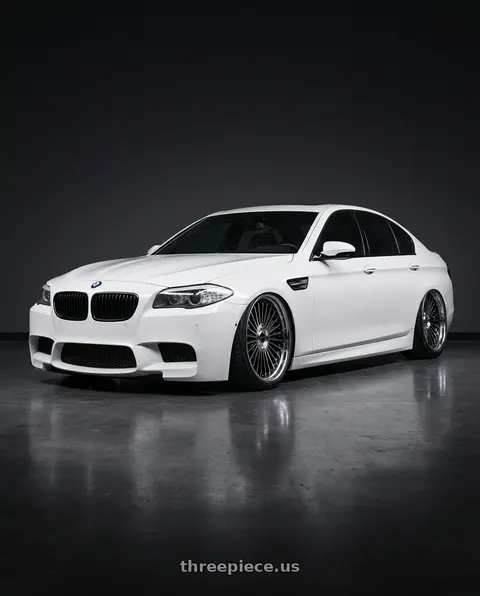 2013 BMW 550i with Work Emitz Black Polish 5x105 20x12.0 +45 wheels