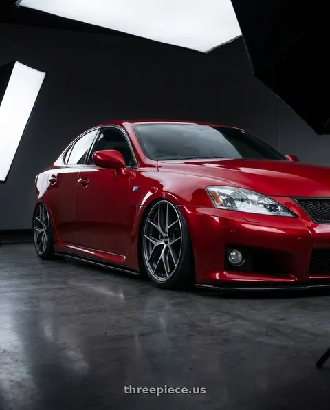 2012 Lexus IS F with BBS CC-R 5x114.3 19x8.5+30 Graphite w/ Diamond Cut Face wheels