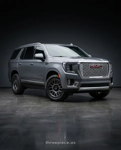 2021 GMC Yukon Denali with Vision Off-Road 111 Nemesis 6x139.7 20x9+12 Gunmetal wheels