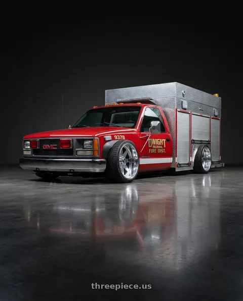 1997 GMC K1500 with American Force 11 Independence SS 6X139.7 26X16 -101 POLISHED wheels