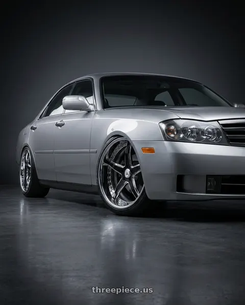 2004 INFINITI M45 with Asanti Forged AF157 5x120 22x10 +32 Chrome & Black wheels