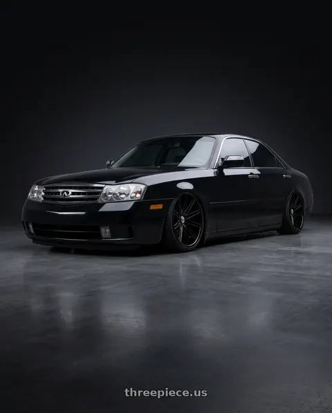 2004 INFINITI M45 with Asanti Forged CX504 6x115 22x10 +0 Gloss Black wheels
