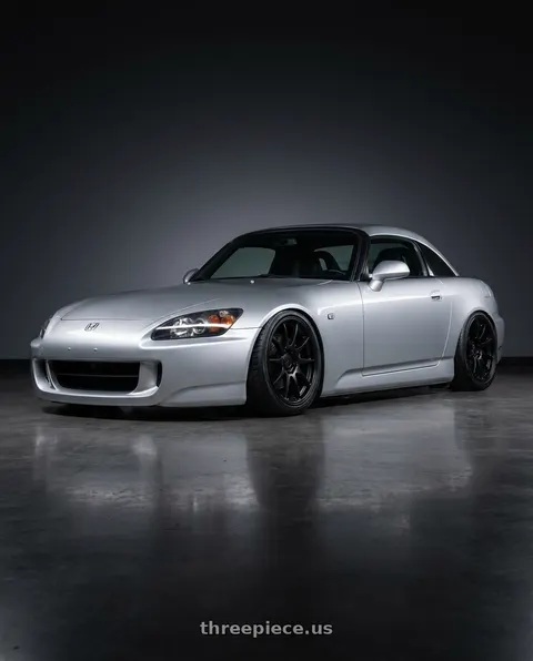 2009 Honda S2000 with Ssr Gtv01 5x114.3 17x7+42  FLAT BLACK wheels