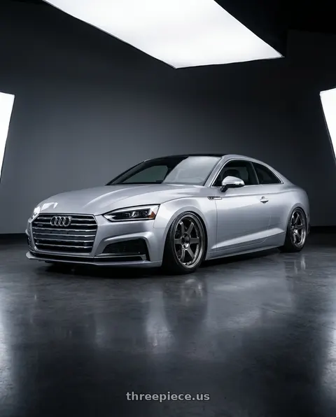 2018 Audi A5 Quattro with Volk Racing TE37SL 5x112 19x9.5 +22 PRESSED GRAPHITE wheels