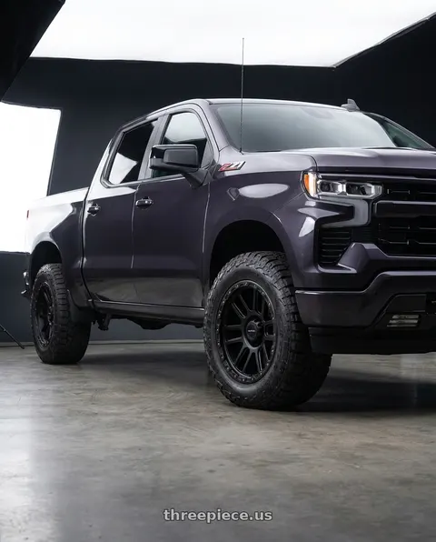 2023 Chevrolet Silverado 1500 with Vision Off-Road 111 Nemesis 6x139.7 20x9+10 Matte Black wheels