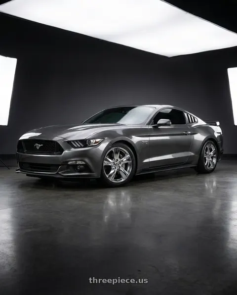 2017 Ford Mustang GT Premium with OE Wheels LX19 5x114.3 18x8+35 Chrome wheels
