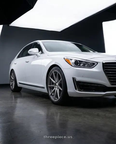 2018 Genesis G90 Ultimate with TSW CLYPSE 5X114.3 20X8.5 +30 TITANIUM W/ MATTE BRUSHED FACE wheels