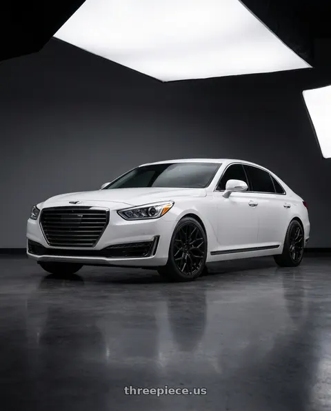 2018 Genesis G90 Ultimate with Niche 1PC M261 MAZZANTI 5X114.3 20X10.5 +40 MATTE BLACK wheels
