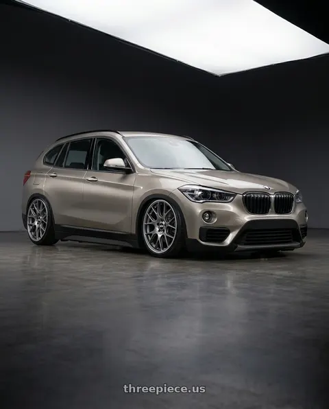 2016 BMW X1 with BBS CH-R 5x114.3 20x8.5 +38 Satin Titanium Polished Rim Protector wheels