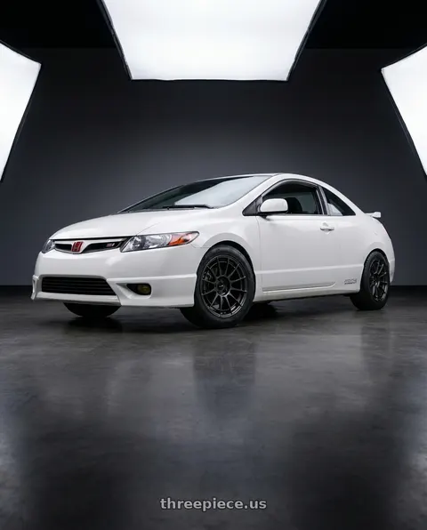 2008 Honda Civic Si with Enkei NT03RR 5x114.3 18x8+45 Gunmetal wheels