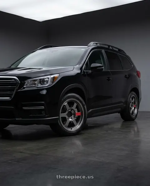 2025 Subaru Ascent with Volk Racing TE37XT SL M-Spec 6x139.7 18x9.0 0 Pressed Graphite wheels