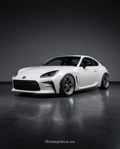2026 Toyota GR86 with Work Meister L1 3P 5x100 18x8.5+38 A Disk Matte Gunmetal wheels