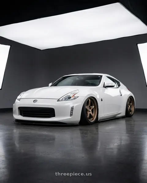 2019 Nissan 370Z with ESR Wheels APEX SERIES AP5 5x114.3 19x9.5 +22 Matte Bronze wheels