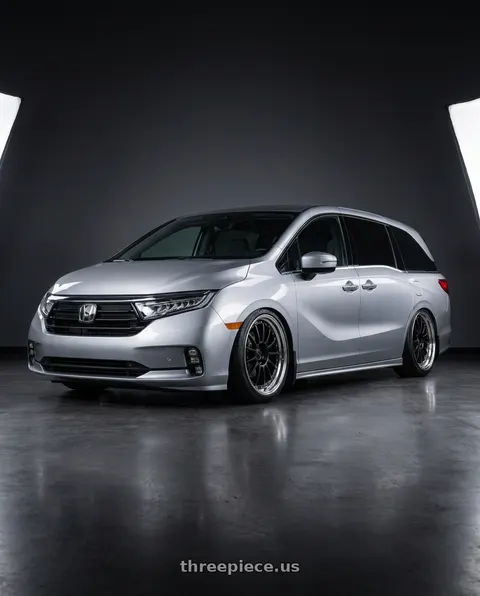 2024 Honda Odyssey with SSR Professor TF1 5x120 20X8.5+43 SL Disk Flat Black wheels