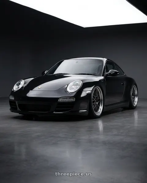 2012 Porsche 911 with BBS LM 5x114.3 18x8.0+35 Diamond Black wheels