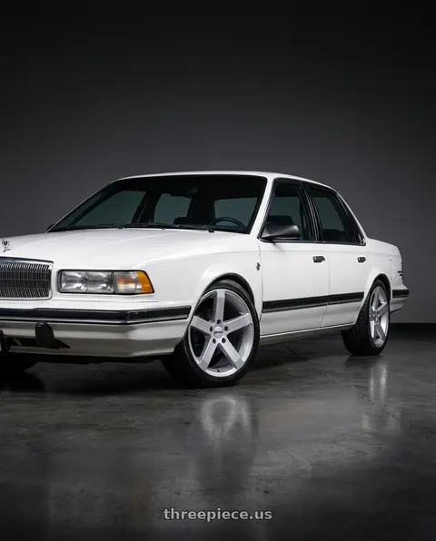 1990 Buick Century Limited with Petrol P3B 5X100 17X7 +40 GLOSS SILVER wheels