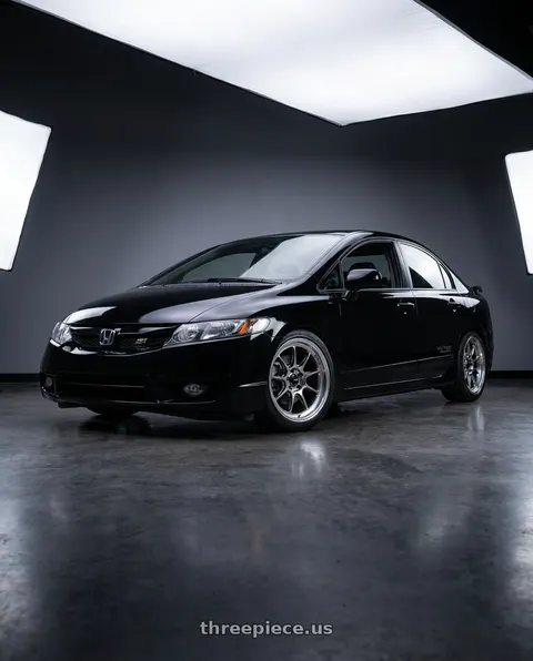 2010 Honda Civic Si with Konig Countergram 5x114.3 17x8+38 Hyper Chrome / Machined Lip wheels