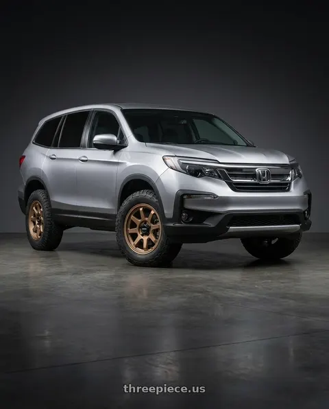 2020 Honda Pilot LX with Vision Off-Road 351 Flow 5x120 17x8+30 Bronze wheels