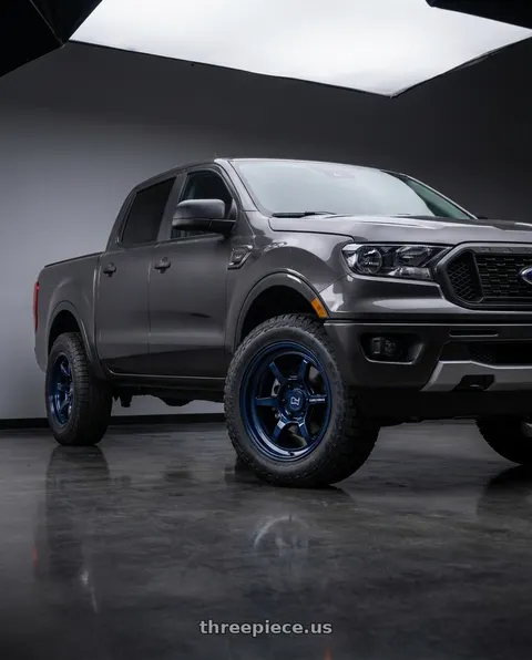 2021 Ford Ranger XL with Black Rhino SHOGUN 6X139.7 17X9 -38 GLOSS MIDNIGHT BLUE wheels