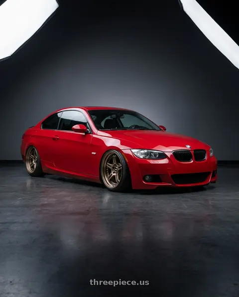 2009 BMW 335i with SSR Professor SPX STD 5x120 18X12.5+-39 HP Disk High Metal Bronze wheels