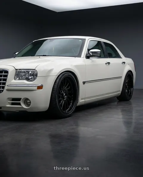 2009 Chrysler 300 with Fittipaldi FS369B 5X115/5X120 24x10 +20 Gloss Black wheels