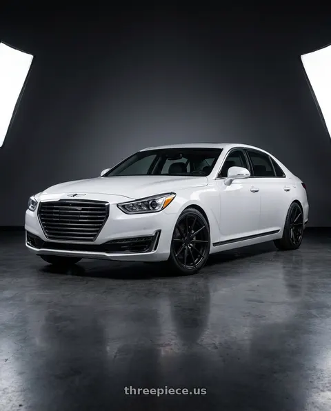 2018 Genesis G90 Ultimate with Rohana RFX1 5x114.3 20x8.5+40 Matte Black wheels