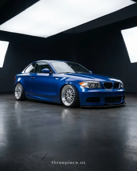 2011 BMW 135i with BBS LM 5x114.3 18x8.0+40 Diamond Silver wheels
