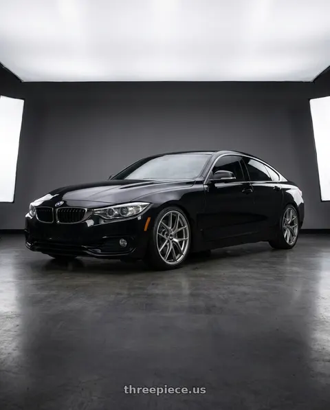 2019 BMW 430i Gran Coupe with BBS CI-R 5x114.3 19x8.5 +43 Platinum Silver Polished Rim Protector wheels