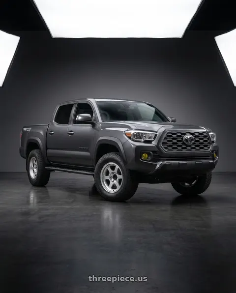 2021 Toyota Tacoma TRD Off-Road with Volk Racing TE37XT M-SPEC 6x139.7 17x8.5 -10 DIAMOND SILVER wheels