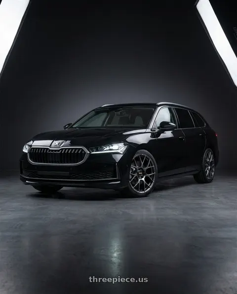 2026 skoda superb combi 2 with BBS RE-V7 5x112 19x8.5 +43 Diamond Black wheels