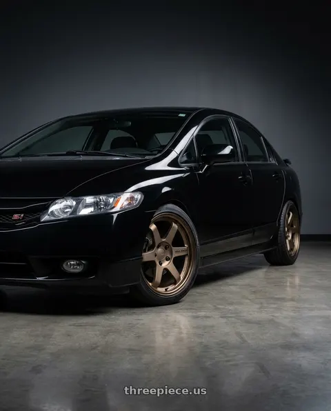 2007 Honda Civic with Volk Racing TE37 Progressive Model 6x139.7 18x9+0 Large PCD wheels