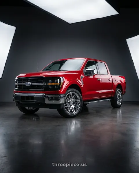 2025 Ford F-150 XLT with Gear Off Road 777C 6X135 20x10 -19 Chrome Plated wheels