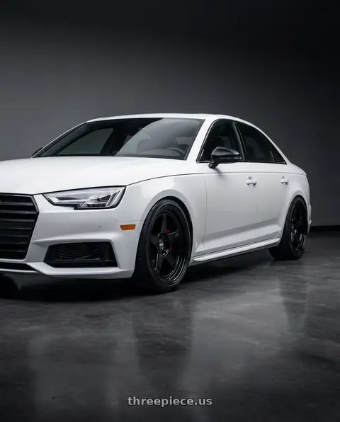 2019 Audi S4 with ESR Wheels CR SERIES CR5 5x100 18x9.5 +22 Gloss Black wheels