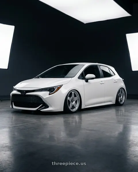 2023 Toyota Corolla with fifteen52 CHICANE 5x114.3 / 5x100 18x8.5 +35 SPEED SILVER (GLOSS SILVER) wheels