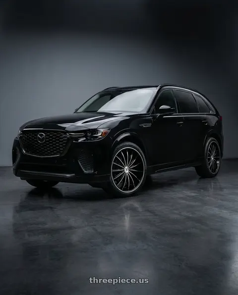 2026 Mazda CX-70 with VELOCITY 11 5X115/5X120 24x9.5 +13 BLACK MACHINED wheels