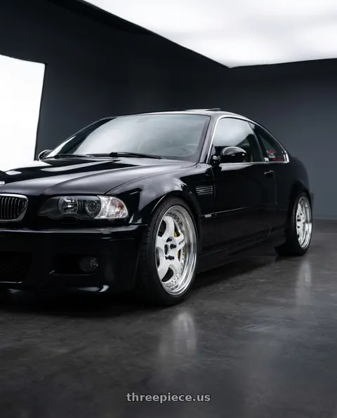 2001 BMW M3 with Work Meister S1 3P 5x120 18x9.5+35 L Disk White wheels